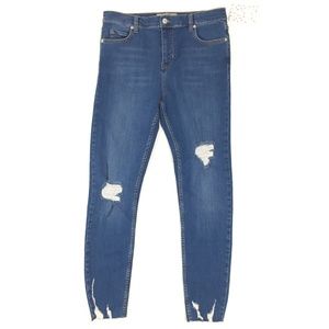 Free People Jeans Shark Bite Distressed Skinny